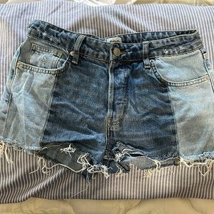 Urban Outfitters 2 Tone Denim Shorts